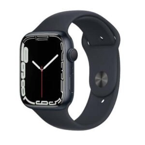 Apple Watch Series 7 (GPS, 45mm) Smart watch - Midnight Aluminium Case with Midnight Sport Band - Regular. Fitness Tracker, Blood Oxygen & ECG Apps, Always-On Retina Display, Water Resistant