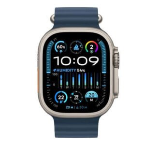 Apple Watch Ultra 2 [GPS + Cellular 49mm] Smartwatch with Rugged Titanium Case & Blue Ocean Band One Size. Fitness Tracker, Precision GPS, Action Button, Extra-Long Battery Life, Bright Retina Display